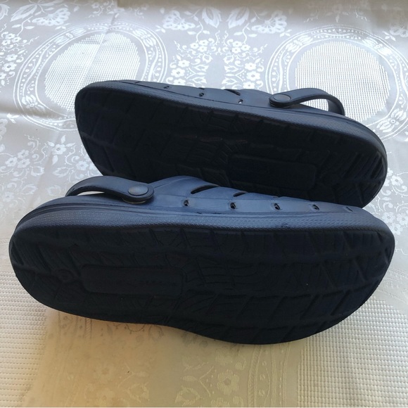 Rugged Shark Junior Boys Size 5 Navy Blue Rubber Clogs Sandals Slip On Slippers - Picture 15 of 16